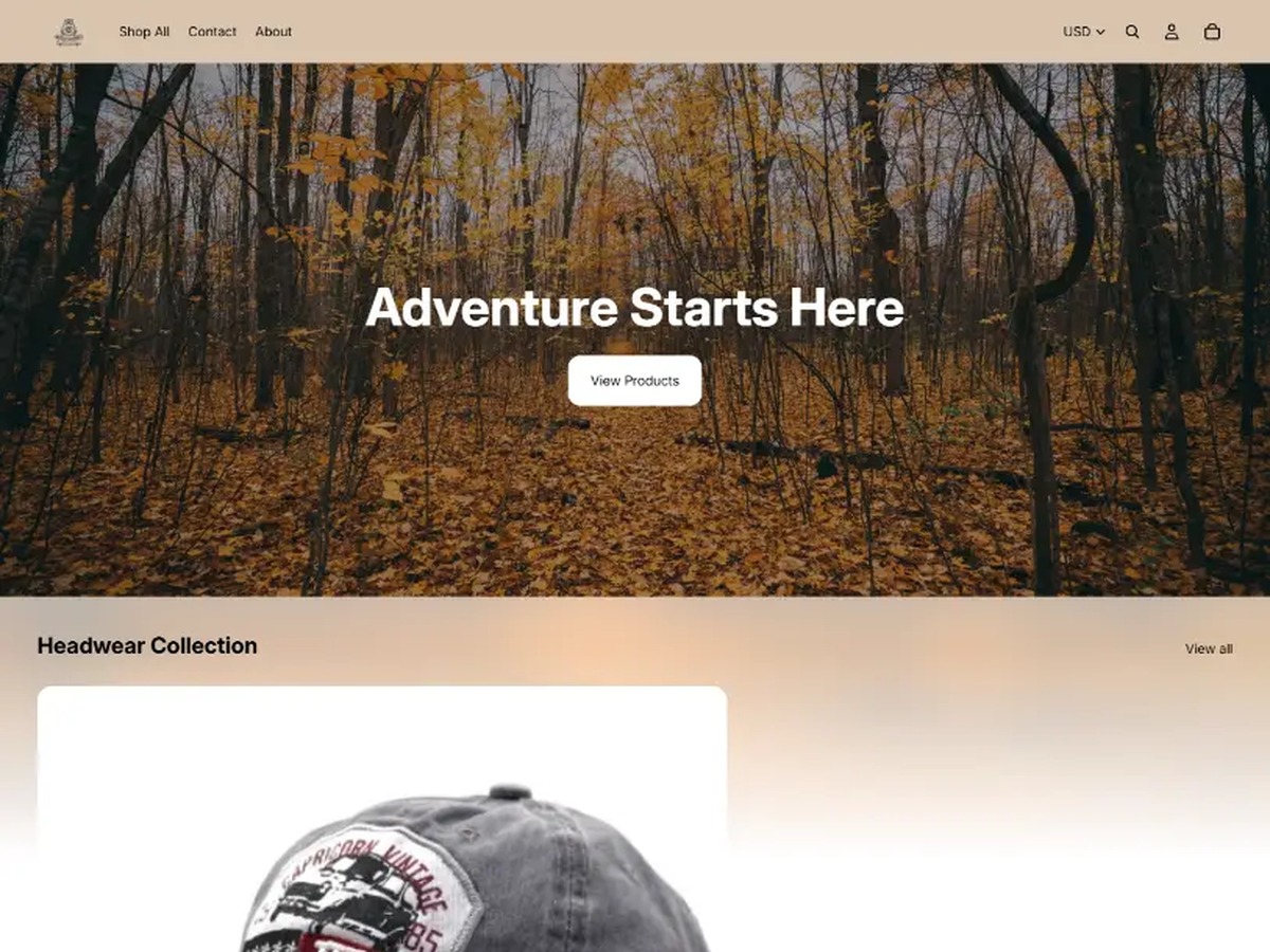 Hugo Classics Shopify store design