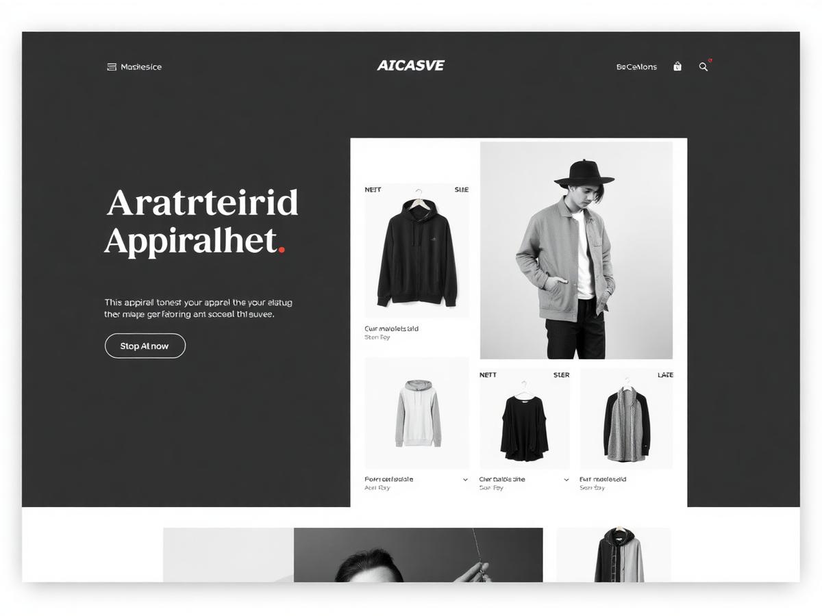 Modern Apparel Co. Shopify store design